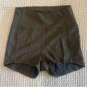 Lululemon Align High Rise Short, 2”. Size 4. Army Green.
